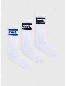 Čarape kust. 3-pack za muškarce, boja: bijela