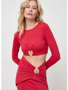 Bluza Bardot za žene, boja: crvena, bez uzorka