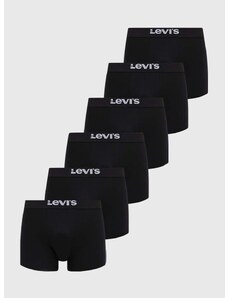 Bokserice Levi's 6-pack za muškarce, boja: crna