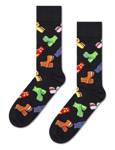 Čarape Happy Socks x Elton John Disco Shoes boja: crna