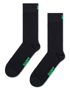 Čarape Happy Socks Solid boja: crna