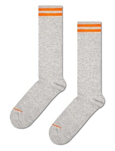 Čarape Happy Socks Solid Sneaker Thin Crew boja: siva