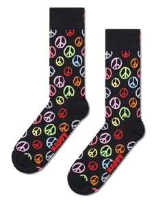 Čarape Happy Socks Peace boja: crna