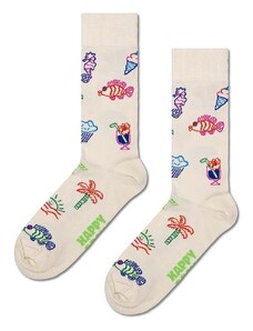 Čarape Happy Socks Summer Lo-Fi boja: bež