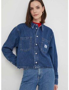 Traper košulja Calvin Klein Jeans za žene, regular, s klasičnim ovratnikom