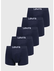Bokserice Levi's 5-pack za muškarce, boja: tamno plava