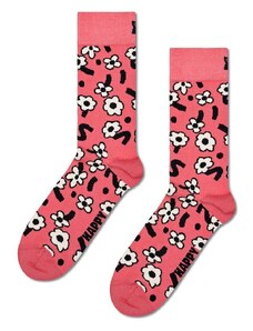 Čarape Happy Socks Dancing Flower Sock boja: ružičasta
