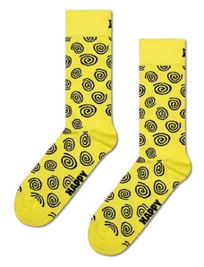 Čarape Happy Socks Swirl Sock boja: žuta