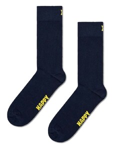 Čarape Happy Socks Solid Sock boja: tamno plava