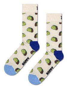 Čarape Happy Socks Taco Sock boja: bijela