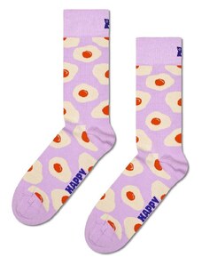 Čarape Happy Socks Sunny Side Up Sock boja: ljubičasta