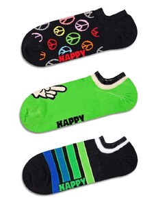 Čarape Happy Socks Peace No Show Socks 3-pack