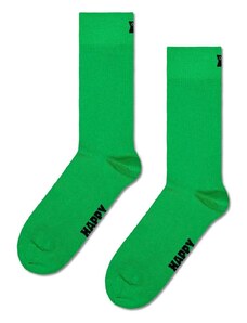 Čarape Happy Socks Solid Sock boja: zelena