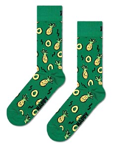 Čarape Happy Socks Pineapple Sock boja: zelena