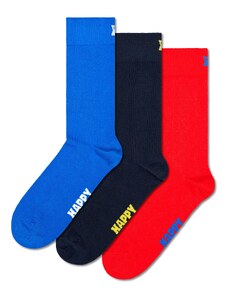 Happy Socks Čarape mornarsko plava / kraljevsko plava / crvena / bijela