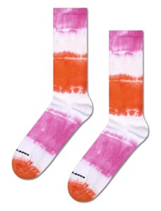 Happy Socks Čarape 'Dip Dye' narančasta / ružičasto crvena / bijela