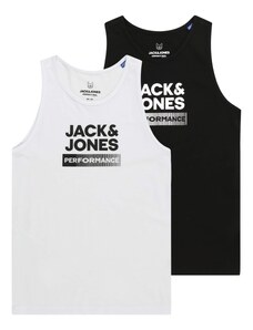 Jack & Jones Junior Majica crna / bijela
