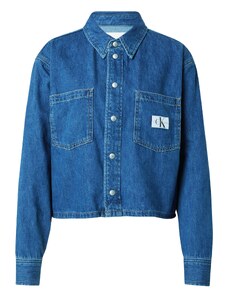 Calvin Klein Jeans Prijelazna jakna plavi traper / bijela