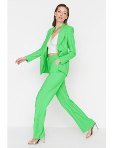 Trendyol zelene tkane hlače