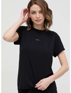 Homewear majica kratkih rukava BOSS boja: crna