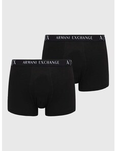 Bokserice Armani Exchange 2-pack za muškarce, boja: crna, 957027 CC282 NOS