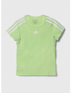 Dječja majica kratkih rukava adidas boja: zelena