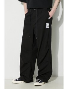 Pamučne hlače Maison MIHARA YASUHIRO Ripstop Parachute Trousers boja: crna, ravni kroj, J12PT051