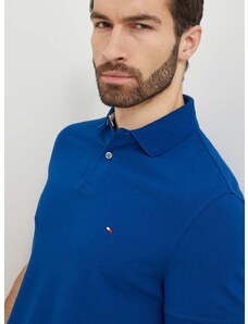 Polo majica Tommy Hilfiger za muškarce, boja: tamno plava, bez uzorka