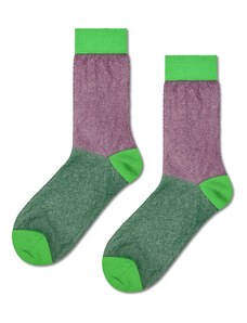 Happy Socks Čarape zelena / kivi zelena / svijetloljubičasta