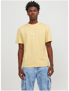 Yellow Men's T-Shirt Jack & Jones Vesterbro - Men's