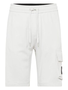 Calvin Klein Jeans Cargo hlače svijetlosiva / crna / bijela