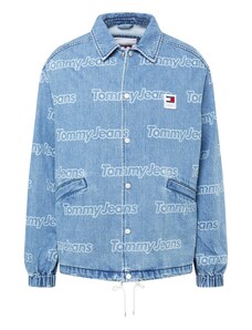 Tommy Jeans Prijelazna jakna mornarsko plava / plavi traper / crvena / bijela