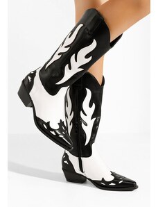 Zapatos čizme kaubojke Celesta crno