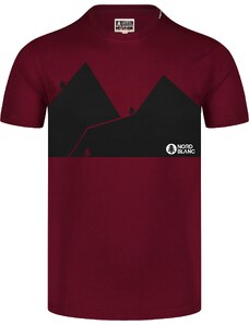 Nordblanc Tamno Crvena muška pamučna majica MOUNTAINS