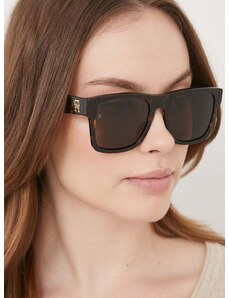 Sunčane naočale Tommy Hilfiger za žene, boja: smeđa