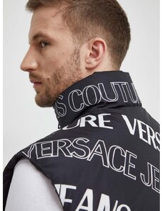 Dvostrani prsluk Versace Jeans Couture za muškarce, boja: crna, za zimu