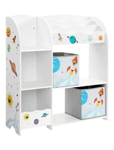 Spremište za igračke, polica za knjige za djecu 93 x 30 x 100 cm | SONGMICS