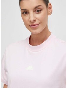Majica kratkih rukava adidas za žene, boja: ružičasta