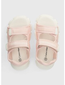 Dječje sandale Calvin Klein Jeans boja: ružičasta