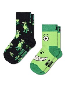 Dječje čarape Happy Socks Kids Dino Socks 2-pack boja: zelena