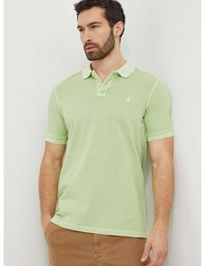 Pamučna polo majica Marc O'Polo boja: zelena, bez uzorka