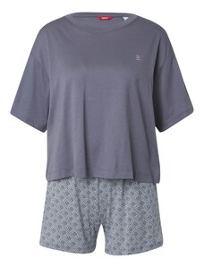 ESPRIT Kratke hlače za spavanje bazalt siva / svijetlosiva