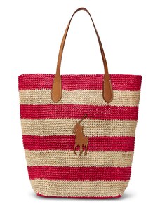 Polo Ralph Lauren Shopper torba bež / smeđa / crvena