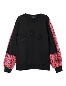 Desigual Sweater majica roza / crna