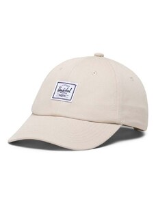 Kapa sa šiltom Herschel Sylas Classic Cap boja: bež, bez uzorka