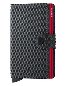 Kožni novčanik Secrid Cubic Black-Red boja: crna