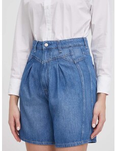 Traper kratke hlače Pepe Jeans za žene, bez uzorka, visoki struk