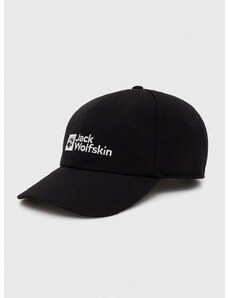 Kapa sa šiltom Jack Wolfskin boja: crna, s aplikacijom, 1900675