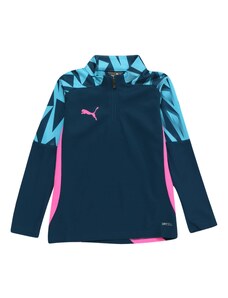 PUMA Sportska sweater majica 'Final' mornarsko plava / azur / antracit siva / svijetloroza