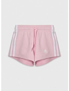 Dječje kratke hlače adidas boja: ružičasta, s aplikacijom, podesivi struk